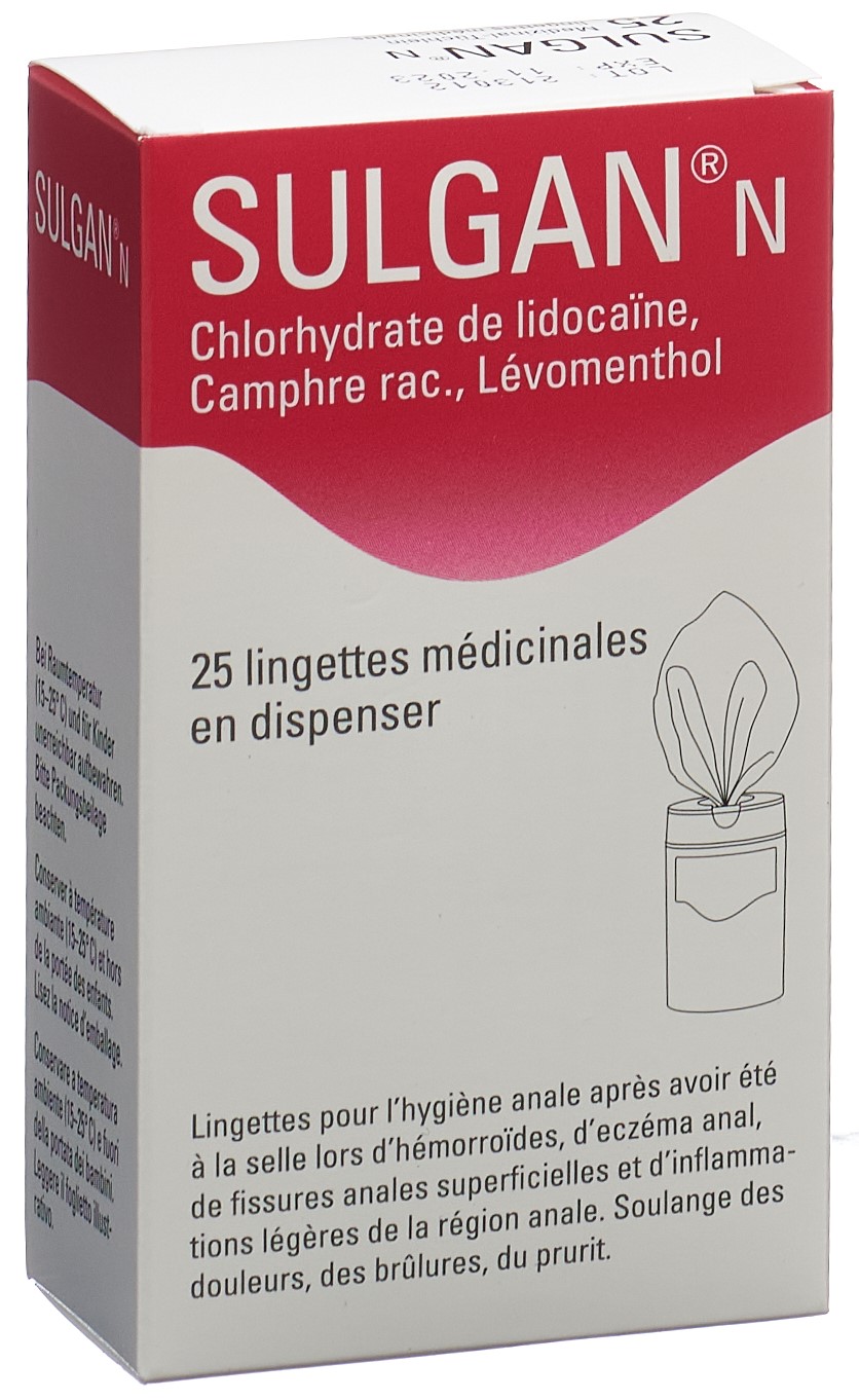 SULGAN-N lingettes médicinales en dispens 25 pce - immagine 4