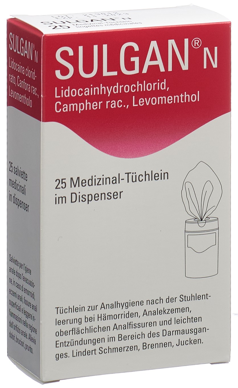 SULGAN-N lingettes médicinales en dispens 25 pce - immagine 3