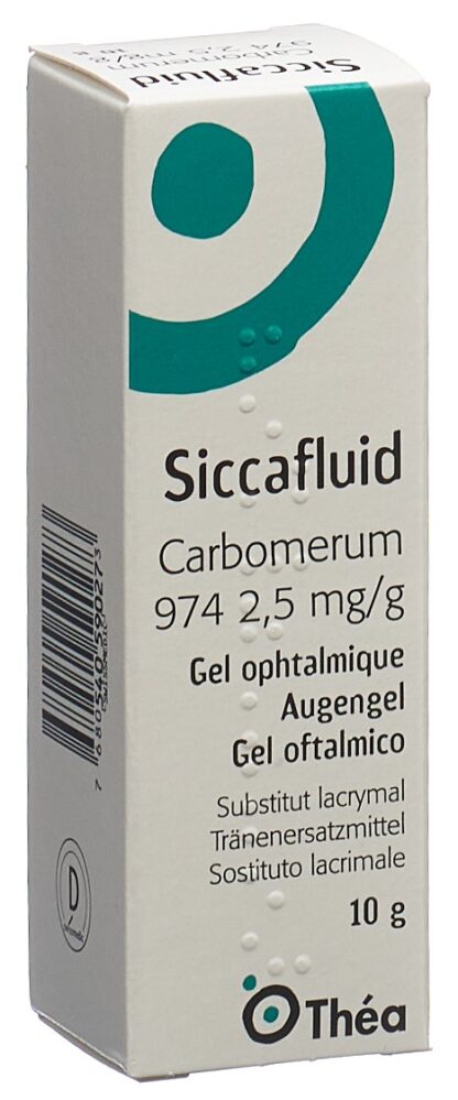 SICCAFLUID gel opht 0.25 % fl 10 g - immagine 2
