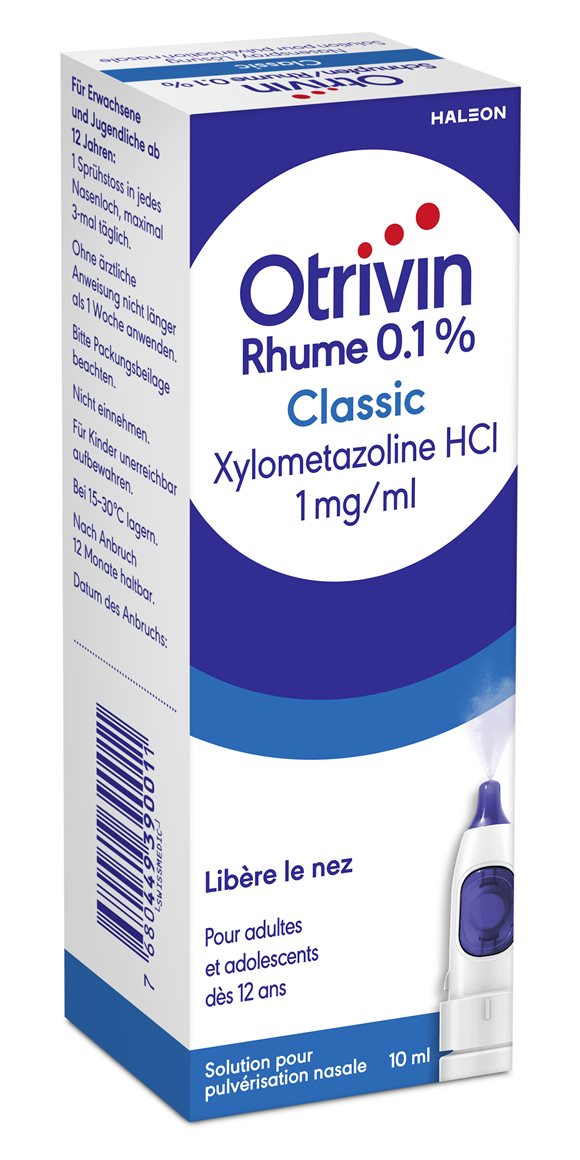 OTRIVIN Rhume Classic spr 0.1 % (nouveau) fl 10 ml - immagine 4