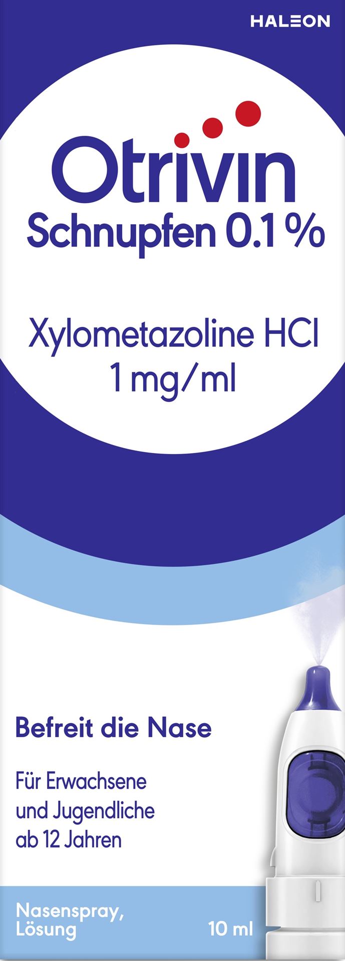 OTRIVIN Rhume spray doseur 0.1 % (nouveau) 10 ml