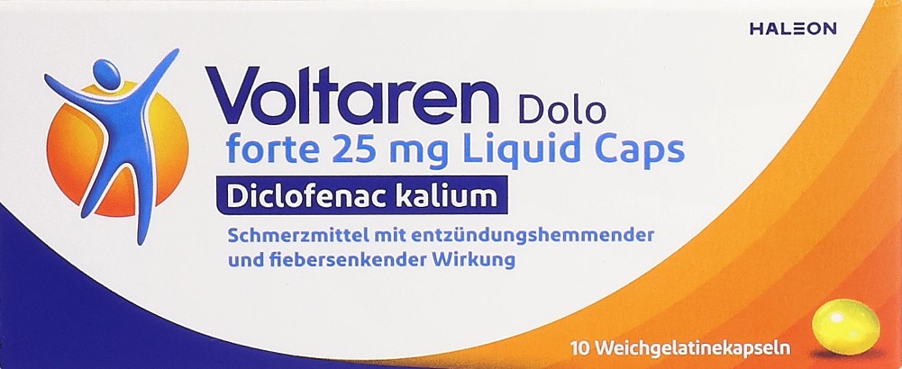 VOLTAREN DOLO forte Liquid Caps 25 mg 10 pce