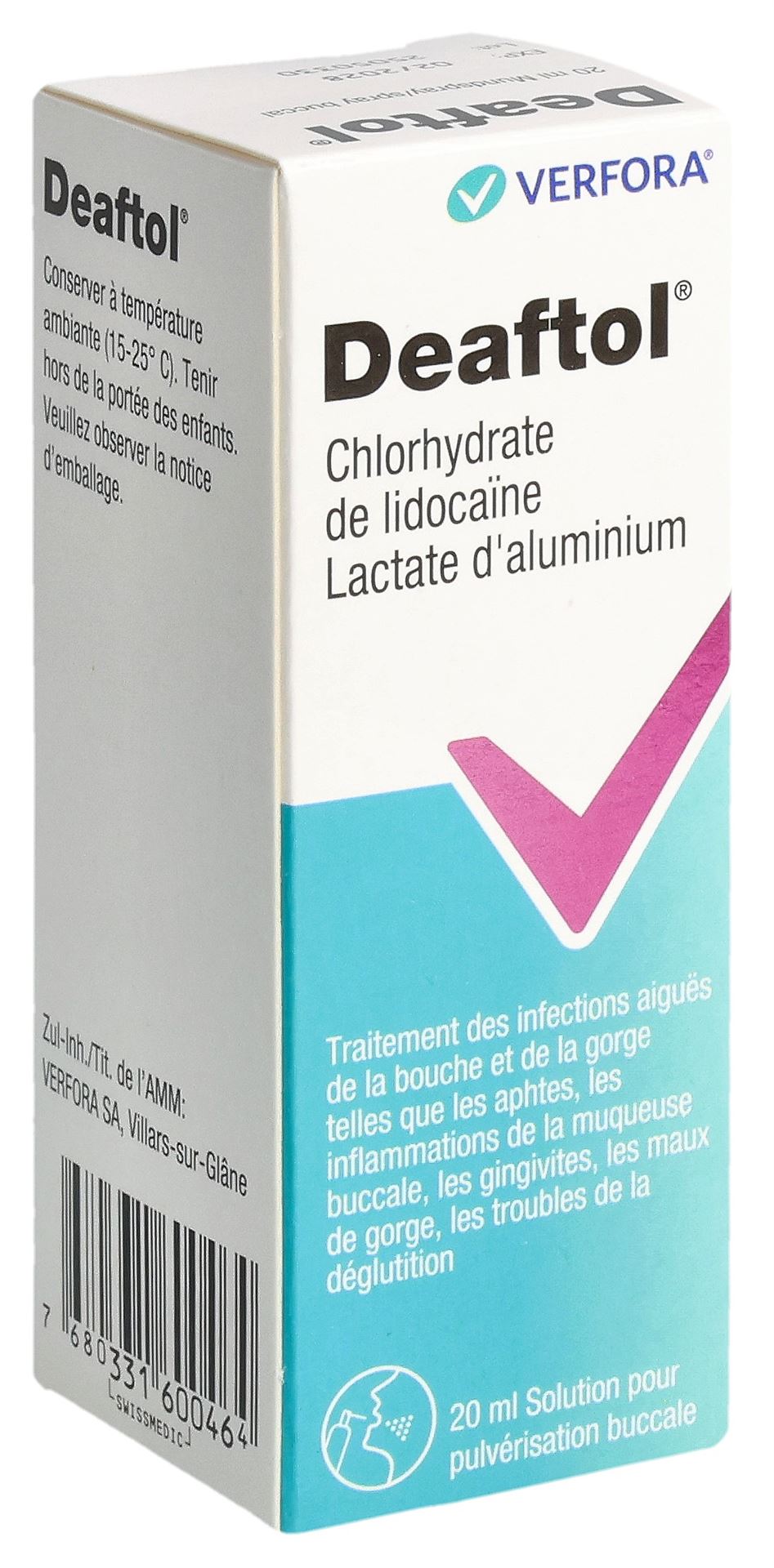 DEAFTOL spray buccal av lidocaïne 20 ml - immagine 4