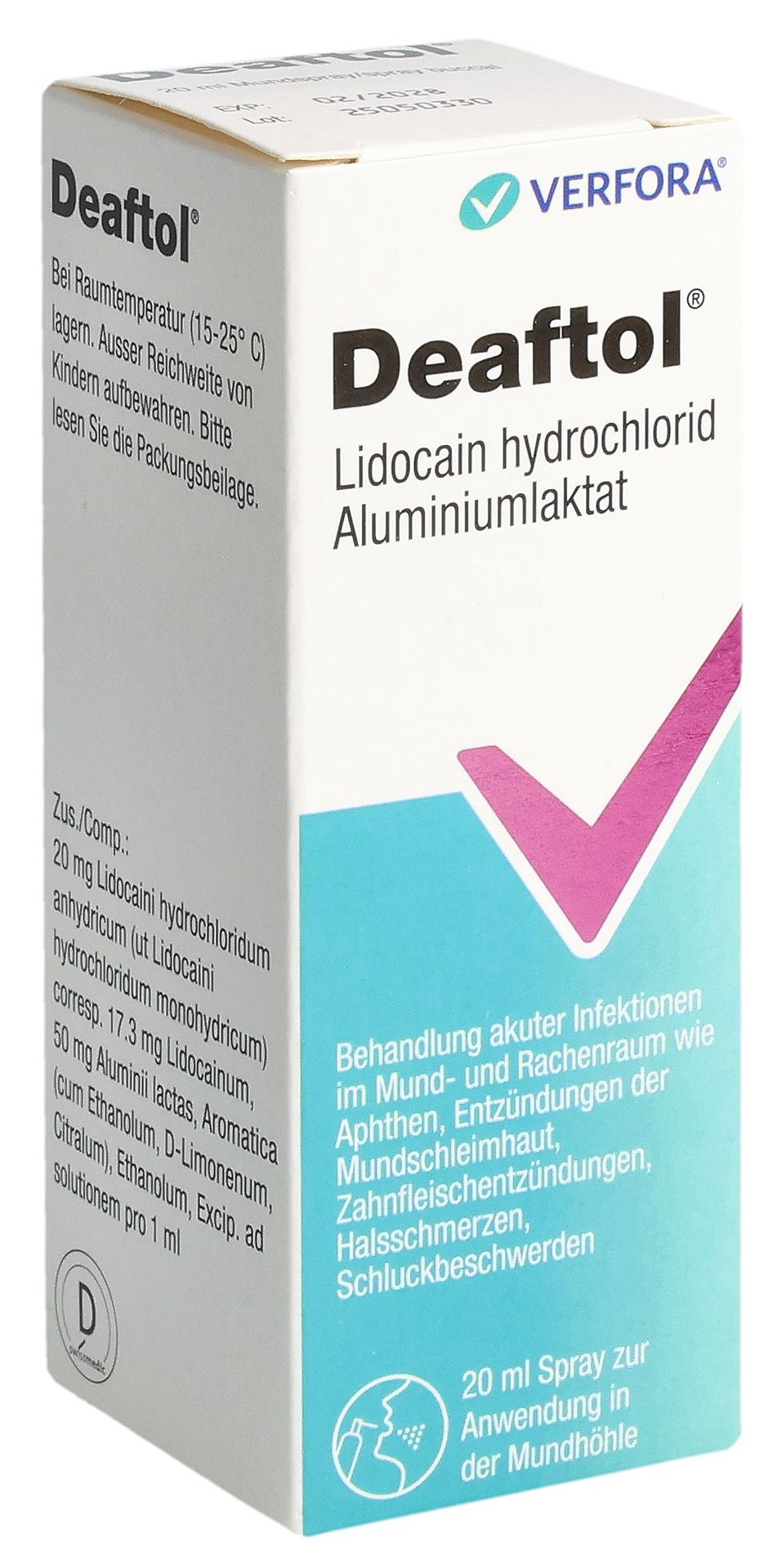 DEAFTOL spray buccal av lidocaïne 20 ml - immagine 3