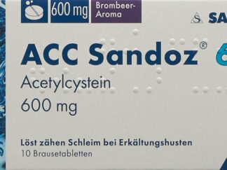 ACC Sandoz cpr eff 600 mg arôme mûre 10 pce