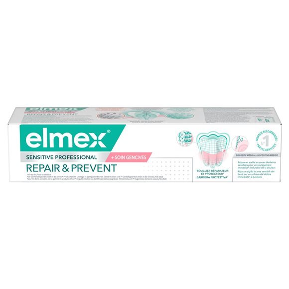 ELMEX SENSITIVE PROF REP&PREV dentifrice tb 75 ml - immagine 2