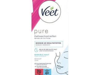 VEET band cire froide visage peaux sens 20 pce
