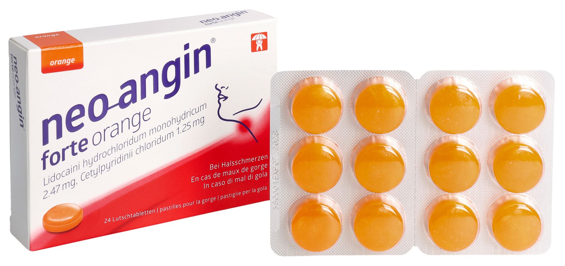 NEO-ANGIN forte cpr sucer orange 24 pce - immagine 3