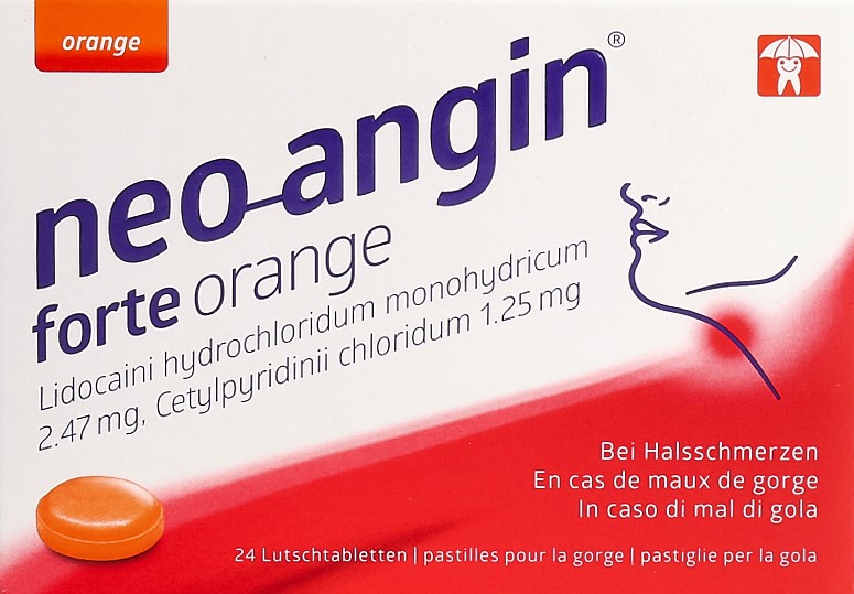 NEO-ANGIN forte cpr sucer orange 24 pce