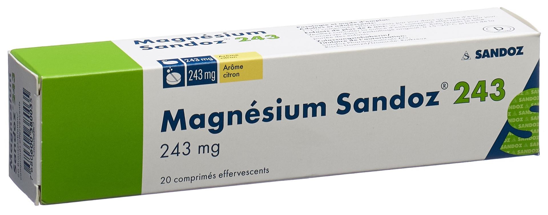 MAGNESIUM Sandoz cpr eff 243 mg bte 20 pce - immagine 4