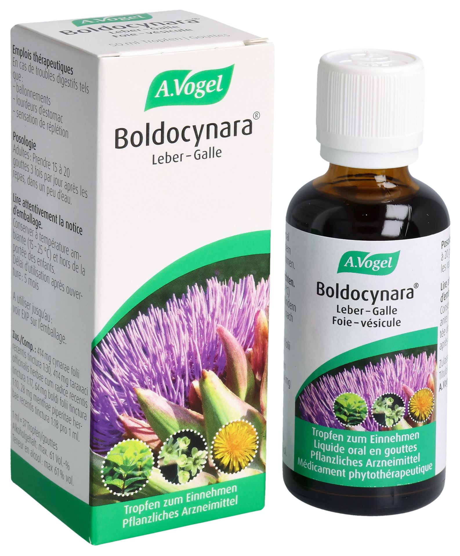 VOGEL Boldocynara foie-vésicule gouttes fl 50 ml - immagine 5
