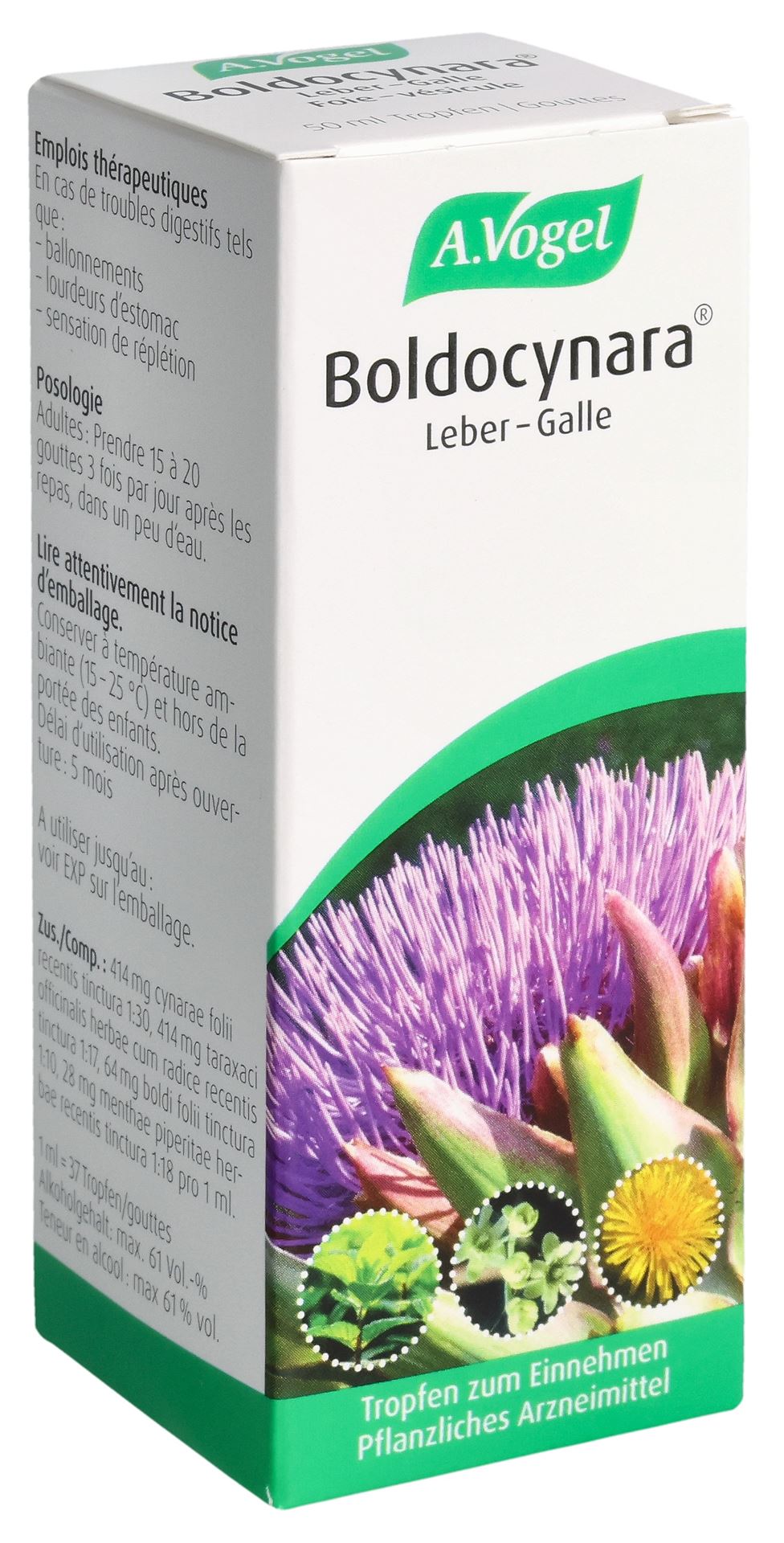 VOGEL Boldocynara foie-vésicule gouttes fl 50 ml - immagine 3