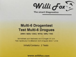 WILLI FOX test de drogue multi 6 para urine 2 pce